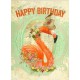 LEANIN TREE GREETING CARD BIRTHDAY SWAN